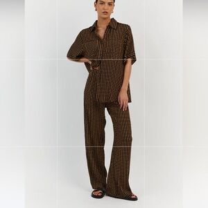 ISO Dissh MILA CARAMEL VACATION SHIRT AND PANT SET